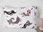 Obliečka na vankúš mikroplyš 70 × 90 cm – Psíci