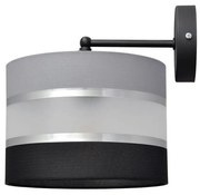 Nástenná lampa HELEN 1xE27/15W/230V čierna/šedá/strieborná
