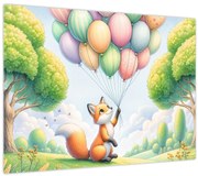 Obraz – Šťastná líška (70x50 cm)