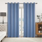 Záves na krúžkoch YH2024/14/140x250 cm nebeská modrá