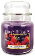 PRICE´S MIDI sviečka v skle Mixed Berries - horenie 90h