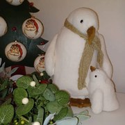 DECOLED Tučňák, 24 x 16 x 31 cm, bílá