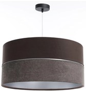 Luster na lanku TWIST 1xE27/60W/230V hnedá/strieborná