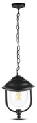 Vonkajší luster na reťazi 1xE27/60W/230V IP44 čierna