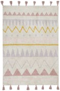 Lorena Canals, Ručne tkaný kusový koberec Azteca Natural-Vintage Nude, 140x200, viacfarebná, detská izba