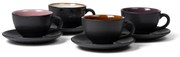 Čierne keramické šálky v súprave 4 ks 240 ml Gastro Black/Mix – Bitz