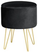 Taburet Lili s úložným priestorom čierny