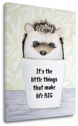 Obraz na stenu s textom Its the little things | rôzne rozmery