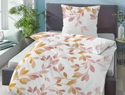 Obliečky seersucker Julia 140x200 cm, listy%