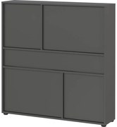 Antracitová skrinka 105x108x25 cm Ameca 2.0 – Germania