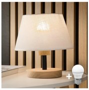 Brilagi - LED Stolná lampa ANTHONY 1xE14/40W/230V dub/biela