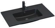 BATH DELUXE 06-080-27-02-00 - Zapustené umývadlo LILLESNAD 81x46cm keramika/čierna