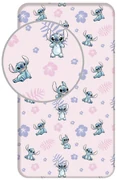 Bavlnená plachta 90 × 200 cm – Lilo and Stitch "Pink"