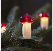 Vianočná reťaz TOADSTOOL 12xE10/10,7m červená