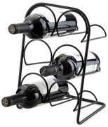 Kovový stojan na víno na 6 fliaš – Compactor