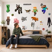 2x 60x120cm Minecraft - Textilná nálepka na stenu