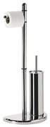Gedy - Stojan na toaletný papier a WC štetku HIBISCUS lesklý chróm