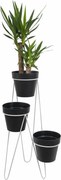 STOJAN NA KVETINÁČ TRIPOD 95X45X24 CM BIELA