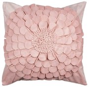 Ružová obliečka na vankúš s kvetinou Flower - 45*45 cm