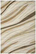 Koberec Amelia C012A vlny, hnedý / béžový