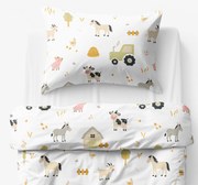 Goldea detské bavlnené obliečky - život na farme 140 x 200 a 70 x 90 cm