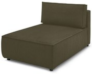 Svetlozelený menčestrový modul pohovky (variabilný) Nihad modular – Bobochic Paris