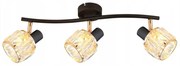 Bodové svietidlo DUBAI 3xE14/40W/230V čierna/zlatá