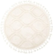 Koberec Berber 7063 3D kruh béžový/krémový