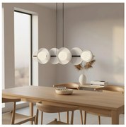 Luster na lankách MODEL 6xG9/8W/230V biela