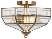 Elstead OLD-PARK-AB - Stropné svietidlo OLD PARK 2xE27/60W/230V mosadz