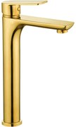 Mexen Alfa, vysoká umývadlová batéria, zlatá, 745710-50