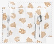 Goldea vianočné prestieranie na stôl teflónové - perníčky - sada 2ks 30 x 40 cm