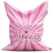 Sedací vak Classic Princess - detský, ružová