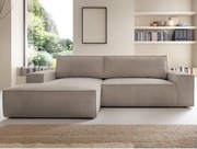 Rohová sedacia súprava Fiorina M, béžová štruktúrovaná látka, ľavý roh%