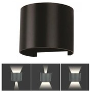 LED Vonkajšie nástenné svietidlo LED/6W/230V 3000K IP65 čierna