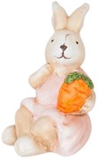Dekorácia sediaci králiček s mrkvičkou -  5*7*9 cm