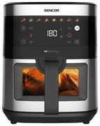 Sencor horkovzdušná fritéza 9 l, 1700 W, čierna/matný chróm