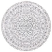 Koberec Boho-Stil sivý kruh