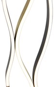 Design vloerlamp zwart met goud incl. LED dimbaar - Blaze