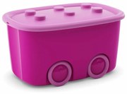 KIS Úložný box Funny - ružový, 46 l