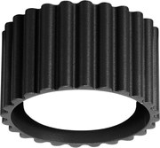 Stropné svietidlo Aura, 1x čierne hliníkové tienidlo, (6 cm)