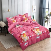 Detské obliečky KONÍK ružové Rozmer obliečky: 2 ks 70 x 80 cm | 160 x 200 cm