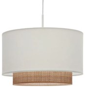 Látkové tienidlo v bielo-prírodnej farbe ø 40 cm Erna – Kave Home