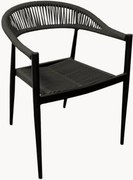 Záhradná stolička's opierkami a poduškou Kreta