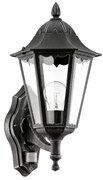 Eglo 93458 - Vonkajšie nástenné svietidlo s čidlom navedie 1xE27/60W/230V