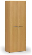 Kancelárska skriňa s dverami PRIMO WOOD, 800 x 420 x 2128 mm, buk