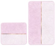 Ružové kúpeľňové predložky v súprave 2 ks 60x100 cm – Mila Home