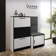 Skrinka na topánky Kpl Foli Biela + Sivá (ITAKA 50)