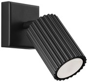 Sollux SL.1578 - Nástenné bodové svietidlo KARBON 1xGU10/10W/230V čierna