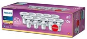 Philips SADA 10x LED Žiarovka Philips GU10/4,6W/230V 2700K P5809